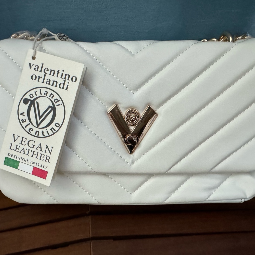 Valentino Orlandi Quilted Crossbody Purse